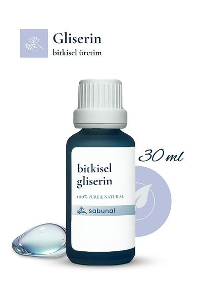 sabunal Glycerin 30 ml - Highly Moisturizing Anti-Wrinkle Herbal Production of Vegetable Origin