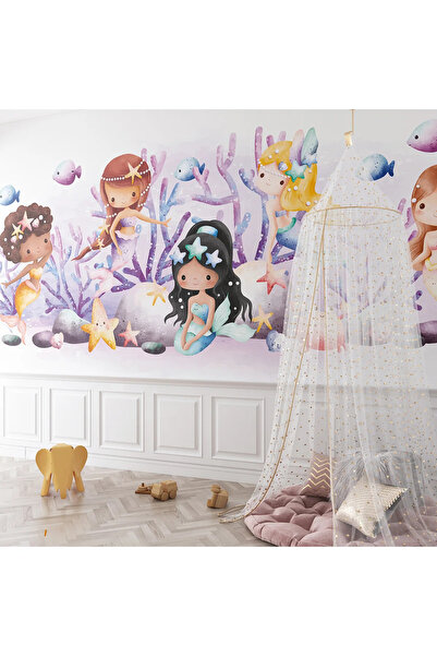 dreamwall Deniz Kızı Çocuk Odası Duvar Kumaşı -Isı ve Ses Yalıtımlı