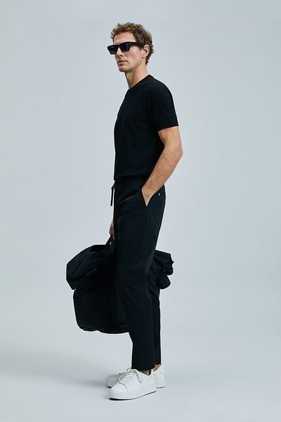Lufian Alex Smart Black Slim Fit Men's Chino Pants