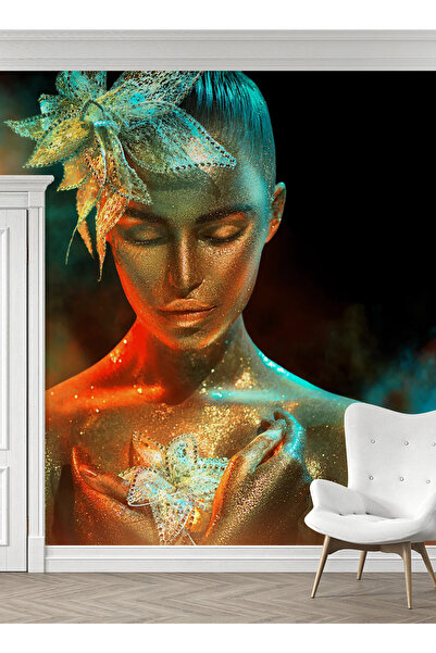 dreamwall Altınöz Kadın Temalı Duvar Kumaşı -Isı ve Ses Yalıtımlı