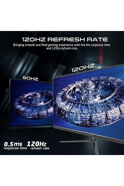 GAMEON GOES22FHD120IPS 22 Inch Gaming Monitor, IPS Panel, Full HD 1920x1080, 120Hz, 0.5ms, HDMI 2.1, Black