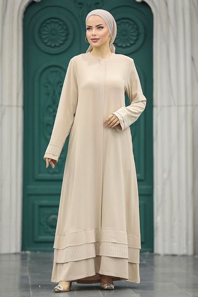 Neva Style Hijab Stone cu buzunare Ferace 20132tas