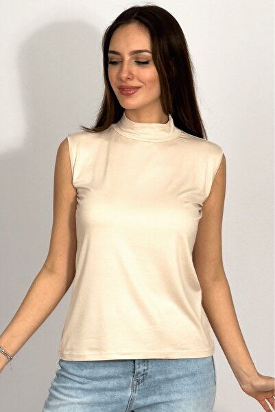 Betimoda Γυναικείο Μηδενικό Μανίκι Μισό Ζιόν Σώμα 1 Τεμάχιο Ανοιχτό Μπεζ