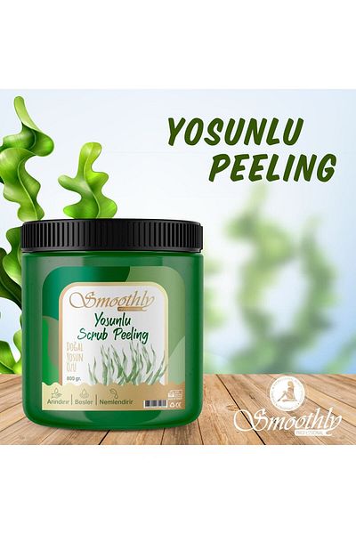 Smoothly Ingrown Hair Peeling After Epilation Natural Algae Peeling 800ml & Gum Peeling 800ml