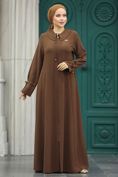 Neva Style Baby Collar Brown Hijab Ferace 20021kh