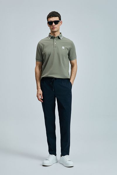 Lufian Echo Smart Men's Light Green Polo T-Shirt