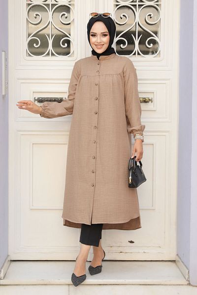 Neva Style تونيك حجاب الجمل - بأزرار، موديل 5642C