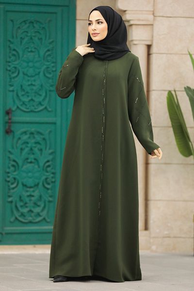 Neva Style حجاب كاكي بسحاب 625 هونج كونج