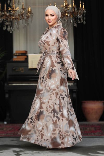 Neva Style فستان حجاب منقوش بالزهور279331v