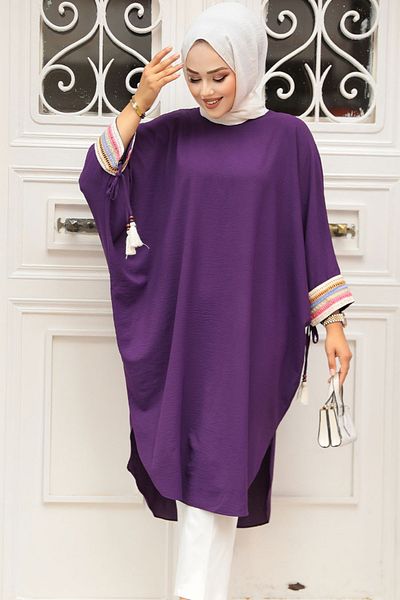 Neva Style Tunica Hijab Plum - 210061 MU