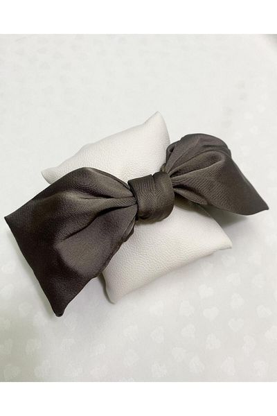 shiny ever Scrunchie elastic din satin cu fundă și bijuterii coroană de nurcă