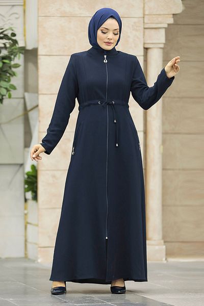 Neva Style Τσέπη Navy Blue Hijab Ferace 60125l