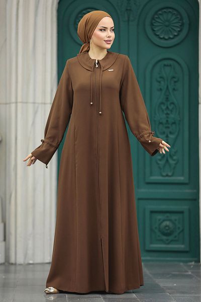 Neva Style Baby Collar Brown Hijab Ferace 20021kh