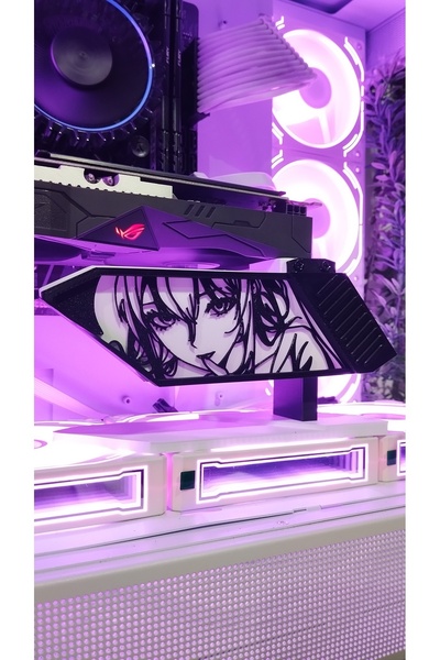 Caseybox Cute Girl Ekran Kartı Tutucu Ayarlanabilir (8-11 CM) Gpu Holder