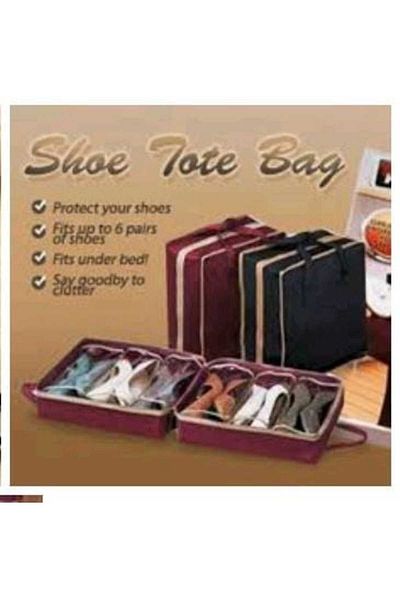 Generic 2 pieces of shoe organizer bag