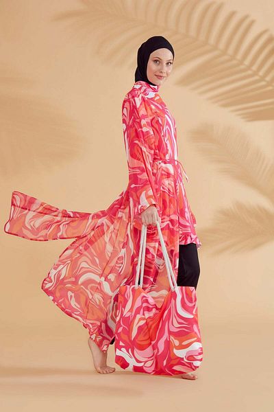 Neva Style Fuchsia Pareo Kaftan P2334F