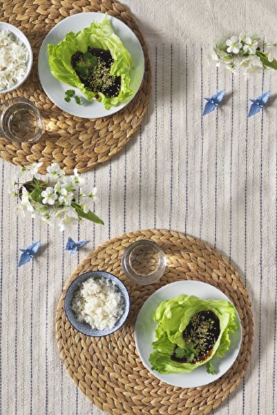 Sever 2'li Soare Model Su Sümbülü Hasır Amerikan Servis & Supla 37 cm