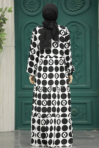 Neva Style Φόρεμα Μαύρο Τζιλάμπα με σχέδιο 89741S