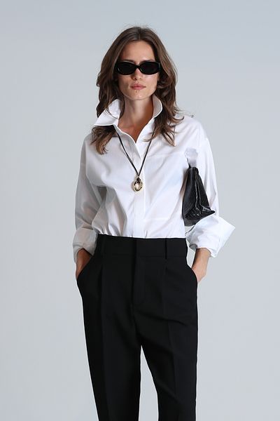 Lufian Cămașă de damă Ottava White Regular Fit