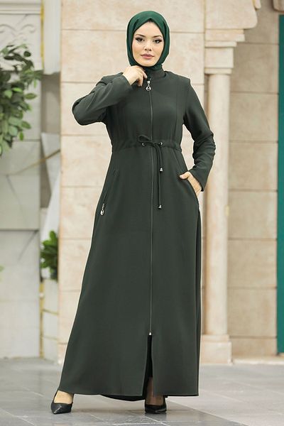 Neva Style قفازات كاكي حجاب مع جيوب 60125hk