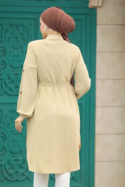 Neva Style تونيك حجاب الجمل بحزام 21095c