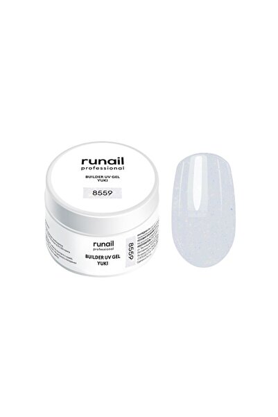 RUNAIL Professional Protez Tırnak Jeli UV Builder Gel Yki Silver Effect 15Gr....