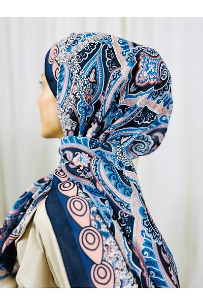 kubbe Zen Soft Cotton Shawl - Capture a Peaceful and Stylish Style with Retro Ethnic Pattern