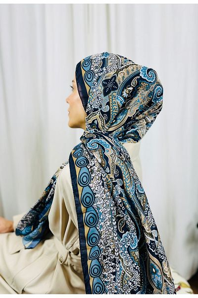 kubbe Zen Soft Cotton Shawl - Capture a Peaceful and Stylish Style with Retro Ethnic Pattern