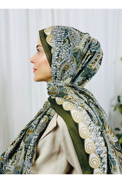 kubbe Zen Soft Cotton Shawl - Capture a Peaceful and Stylish Style with Retro Ethnic Pattern