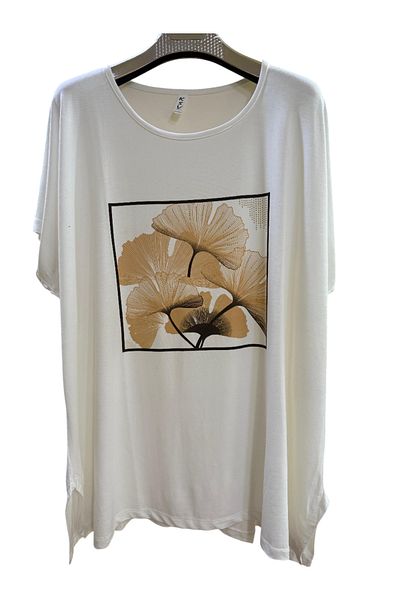 KSV Collection Viscose Fabric Printed Large Size Tunic T-Shirt