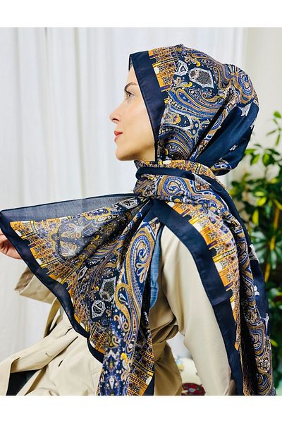 kubbe Intense Retro Pattern Soft Cotton Shawl - Capture a Peaceful and Stylish Style with Retro Ethnic Pattern
