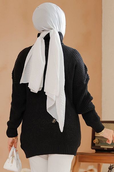 Neva Style Tunica negru hijab 40674s