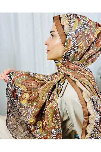 kubbe Zen Soft Cotton Shawl - Capture a Peaceful and Stylish Style with Retro Ethnic Pattern