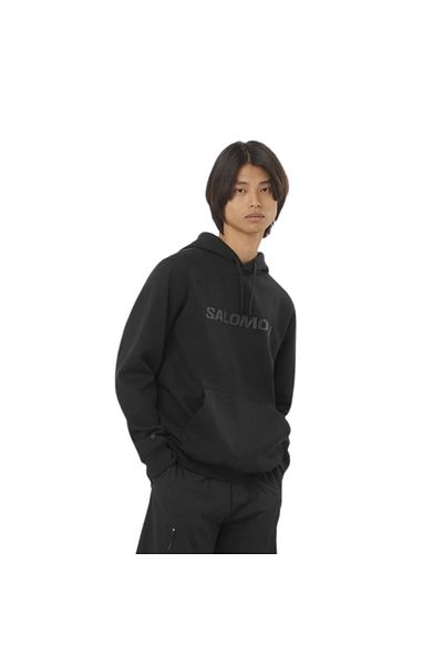 Salomon Big Logo Hoodie Men's Black Sweatshirt Men's Sweatshirt Lc2525200