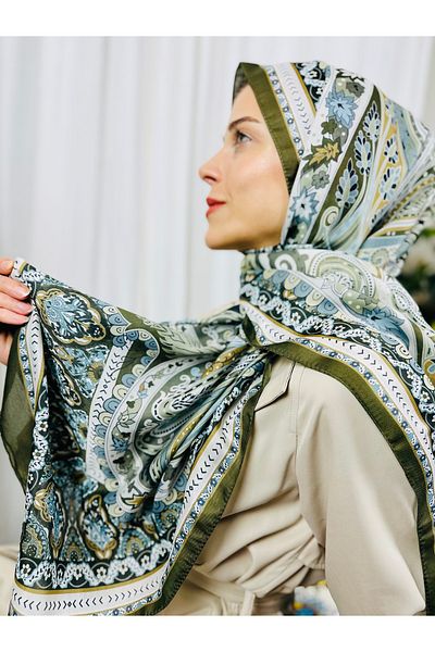 kubbe Premium Round Retro Pattern Soft Cotton Shawl - Capture a Stylish Style with Its Ethnic Pattern