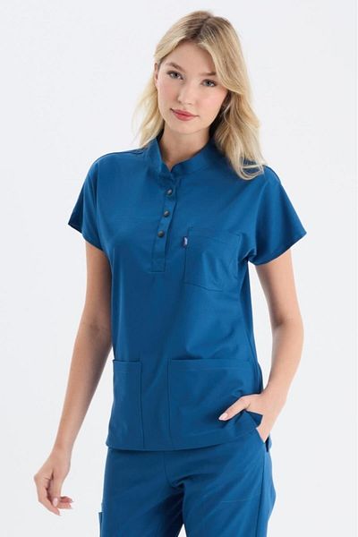 uçak iş giyim Albastru petrol PETRA Premium Fabric Single Top Doctor Nurse Jersey Top