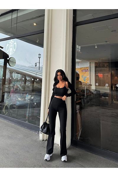 DNDO WEAR Pantaloni de damă spaniol cu talie înaltă, care sunt folosiți atât pentru sport, cât și pentru zi cu zi