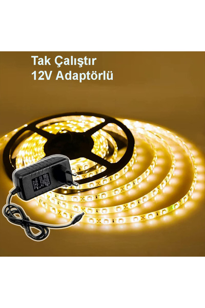 Ledge Şerit Led Adaptörlü Tak Çalıştır Mutfak Dolabı Ledi