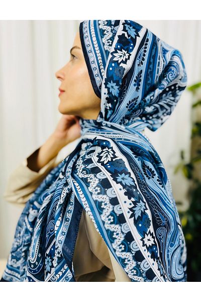 kubbe Premium Round Retro Pattern Soft Cotton Shawl - Capture a Stylish Style with Its Ethnic Pattern