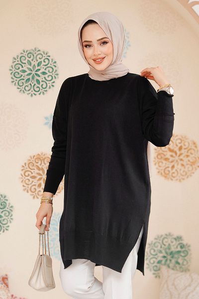 Neva Style Tunica negru hijab 17203s