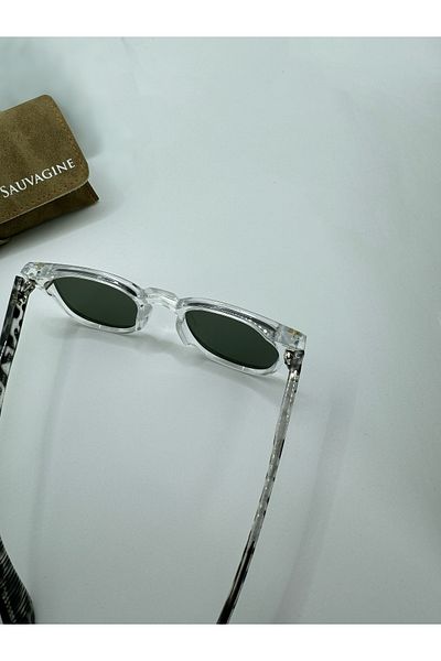 La sauvagine Transparent Retro Unisex Sunglasses Uv400 Protection & with Velvet Case