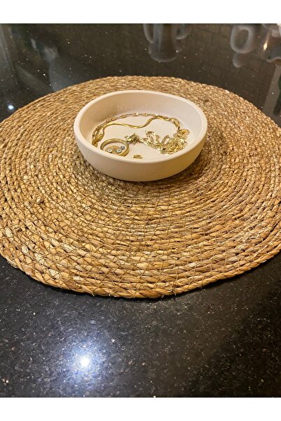 Rüya Dizayn Dekoratif şık tasarım sunum tabagi kase beton tabak