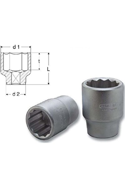 ALTAŞ Altaş 1.3/16 mm 1/2'' Socket 12 Corner