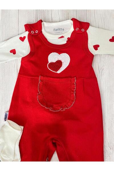 Nafitto baby&junior Nafitto Heart Baby Girl Jumpsuit