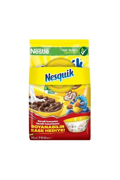 ZAYKA Nesquik Mısır Gevreği 700 G Kase Hediyeli