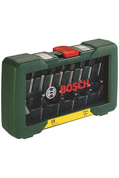 Bosch Freze Uç Seti 8mm Şaft 15 Parça