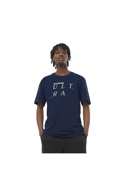Salomon Ultra Men's T-Shirt - Navy Blue