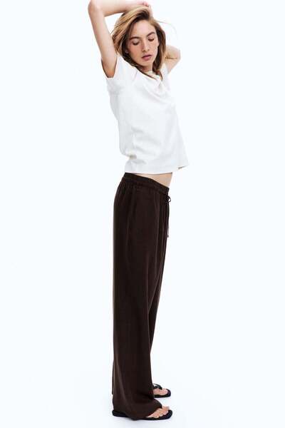 H&M Linen-blend trousers