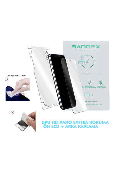 tkgz Tekno POVA 6 PRO NANO Ön Ekran + Full Arka Kaplama SET Esnek ULTRA İnce ...