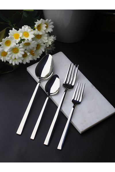 Rollers Mercan 24 Piece Fork Spoon Set for 6 People
